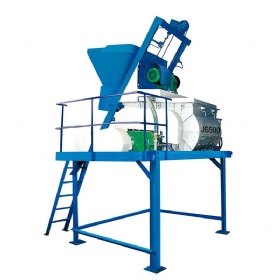 JS500 forced horizontal double-shaft concrete mixer